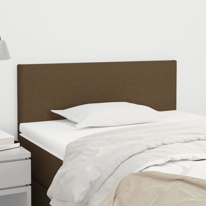 vidaXL - Hoofdbord - 80x5x78/88 - cm - stof - donkerbruin