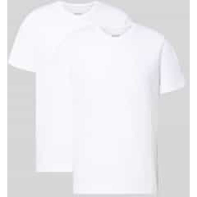 T-shirt met V-hals in een set van 2 stuks, model 'ComfortS'