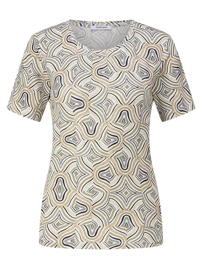 Shirt ronde hals Van Peter Hahn wit