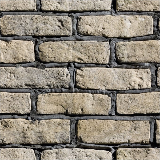 Behangsticker - Normandische bakstenen - 40x40cm