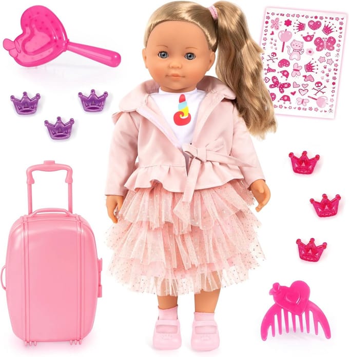 Interactieve pop - Met haar - Rollenspel stimuleren - 100 functies - 46 cm - Roze