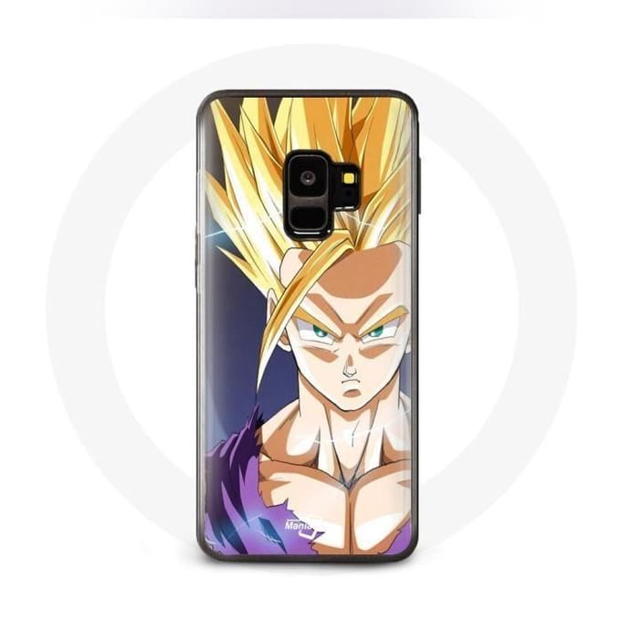 Coque pour Samsung Galaxy S9 plus Dragon Ball Manga Sangoku Visage énervé