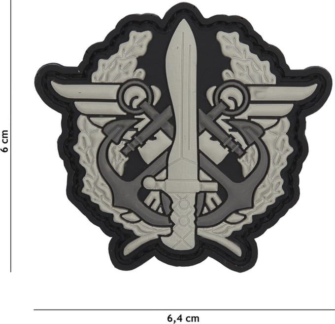 Embleem 3D PVC Corps mariniers logo grijs