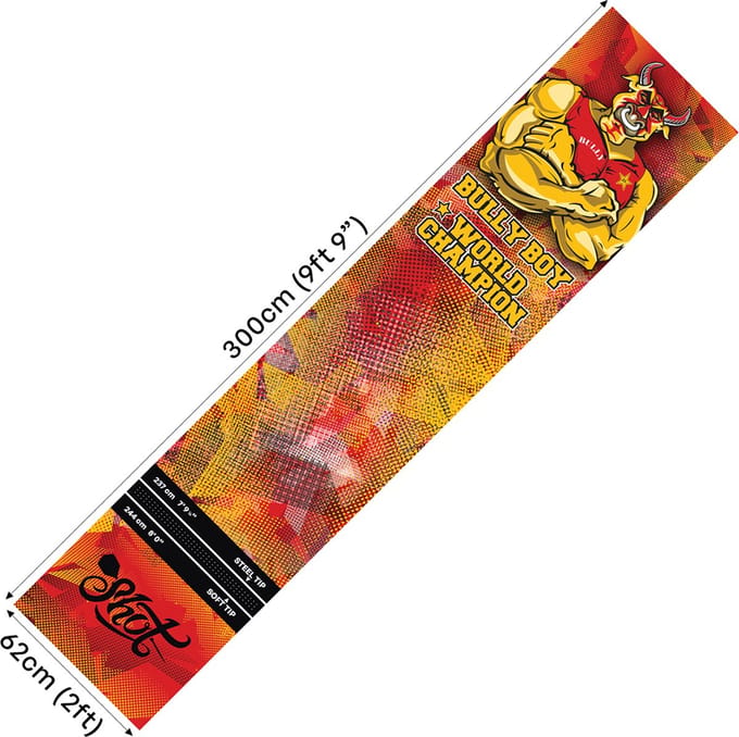 Shot Bully Boy Michael Smith Dart Mat 300x62 cm