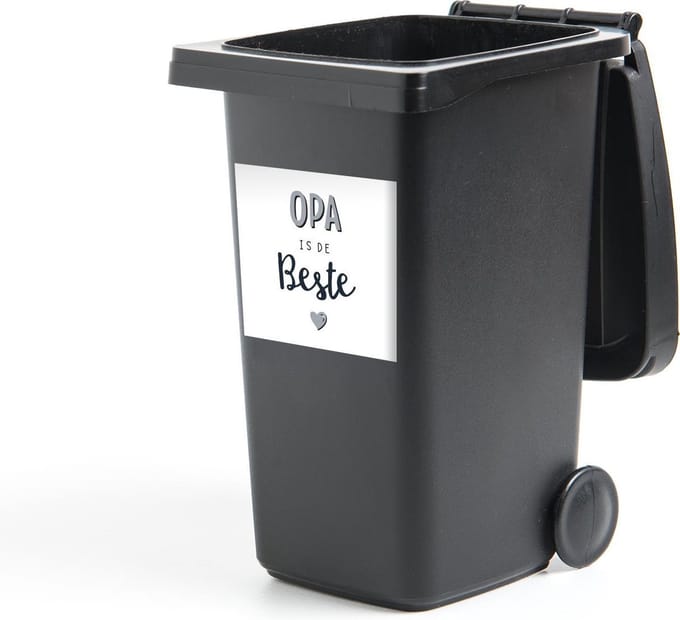 Container sticker Quotes - Opa is de beste - Spreuken - Opa - 40x40 cm - Kliko sticker