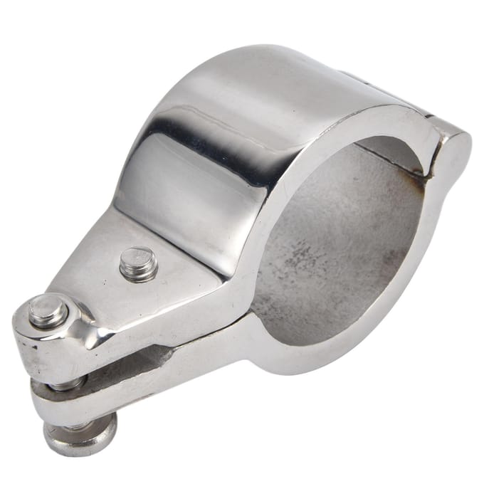 Kaakklem 38mm Top Scharnier Railmontage Fitting 316 RVS Accessoire voor Boot Schip gray