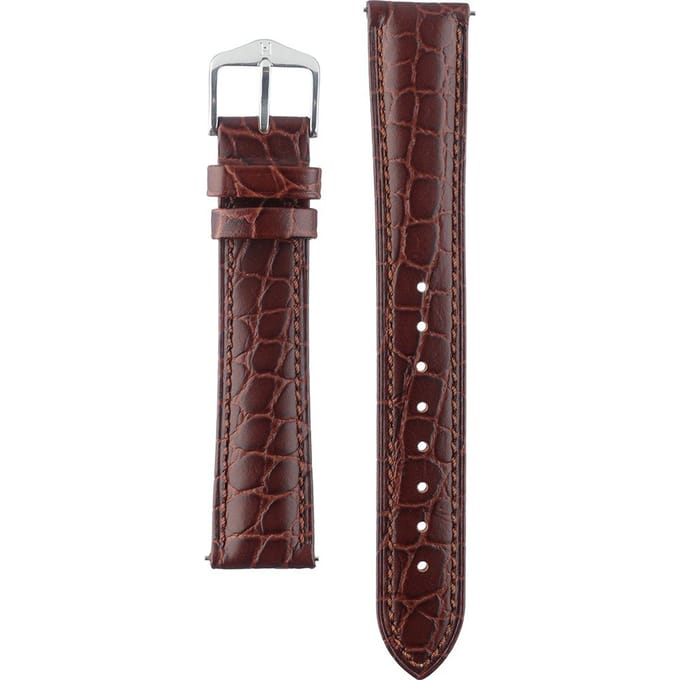 Hirsh Horlogeband -  Aristocrat Bruin - Leer - 18mm