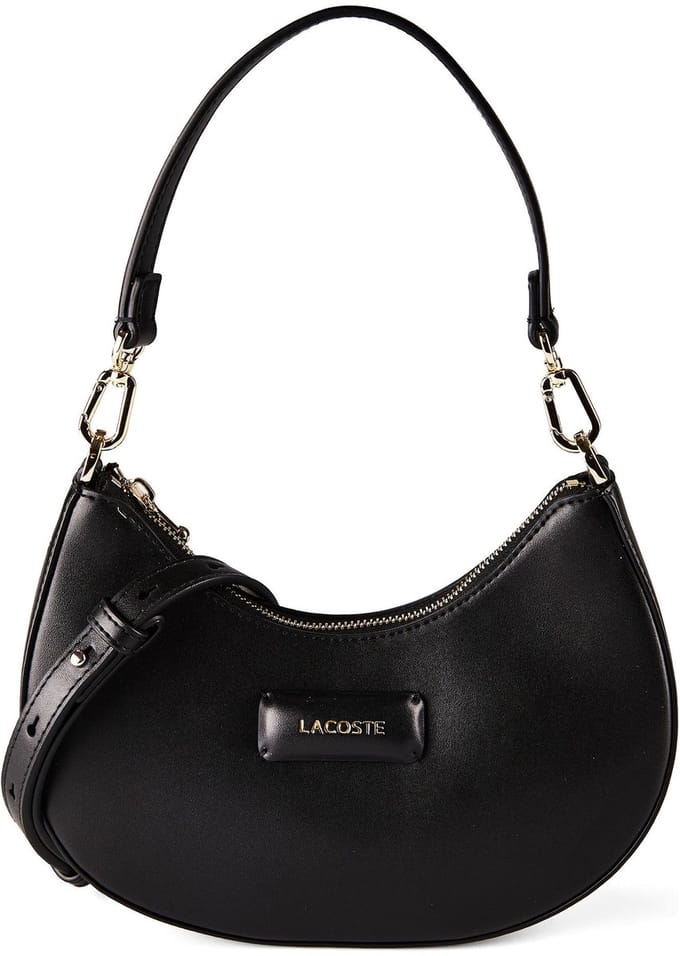 LACOSTE schoudertas Moon Bag Noir zwart