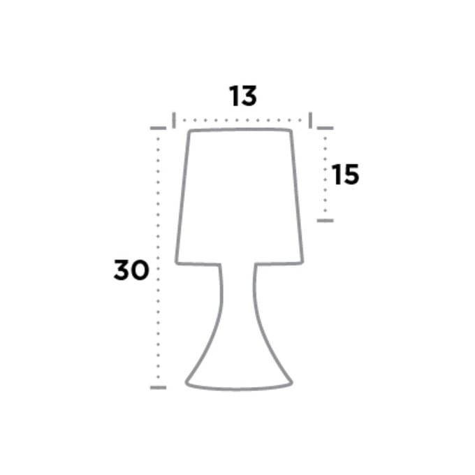 Searchlight Tafellamp touch 3922, antiek messing
