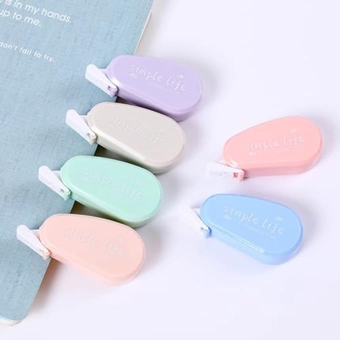 Correctierollers en correctietape set - 6 stuks voor school, kantoor en thuis