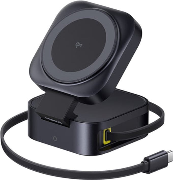 Draadloze Netwerkoplader Baseus PicoGo 2in1, 67W, 3A, 1 x USB-C, Zwart P10276800123-00