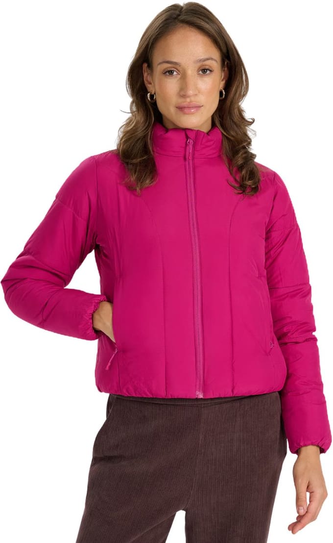 4F Jas Dames Gewatteerde Fuchsia - Maat L