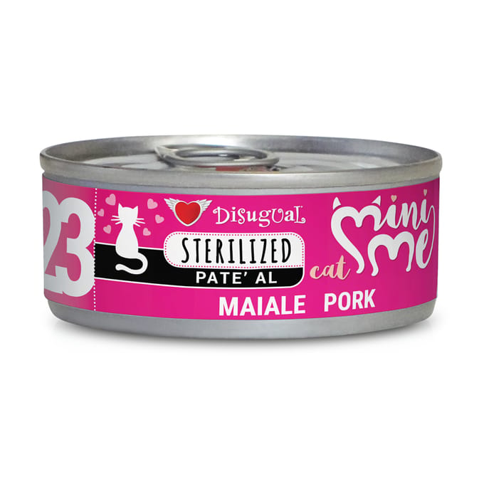 24x85g Disugual Mini-Me Sterilised Varken nat kattenvoer