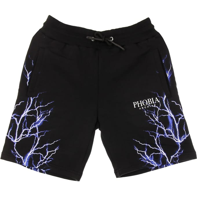 Blue Lightning Shorts Trainingsshort voor heren Zwart/blauw