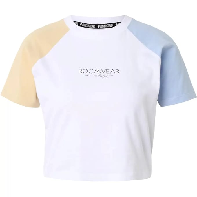 Rocawear - Fine Crop top - M - Wit/Blauw