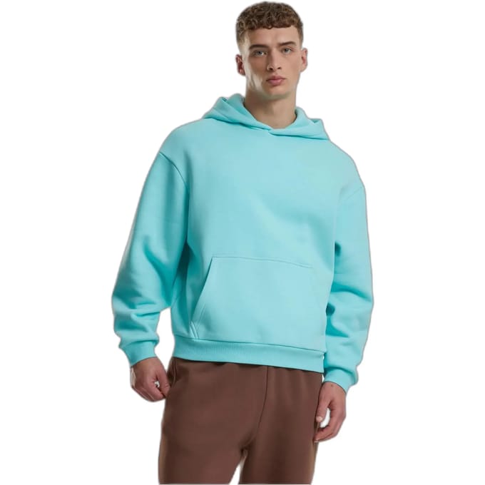 Urban Classics - Fluffy Hoodie/trui - L - Blauw
