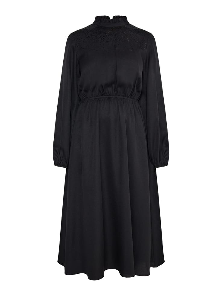 usha midi-jurk Dames zwart