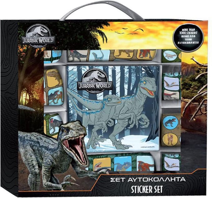 Stickerset Jurassic World, 1000dlg.