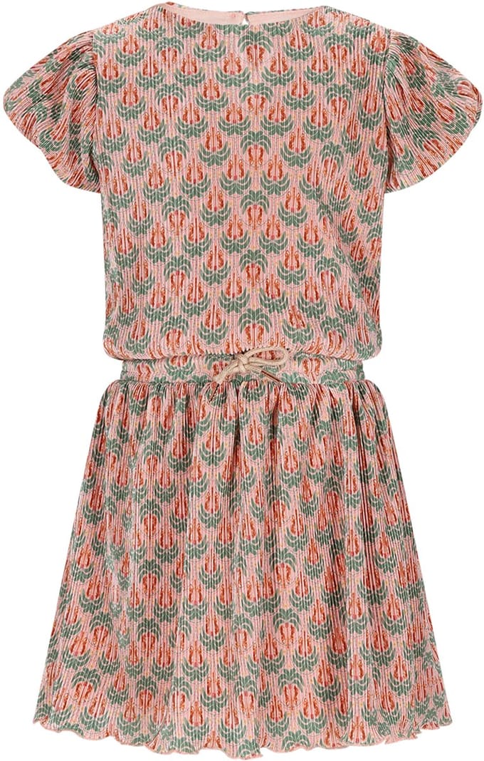 NONO N602-5801-339_116 Meisjes Jurk Miron - Maat 116