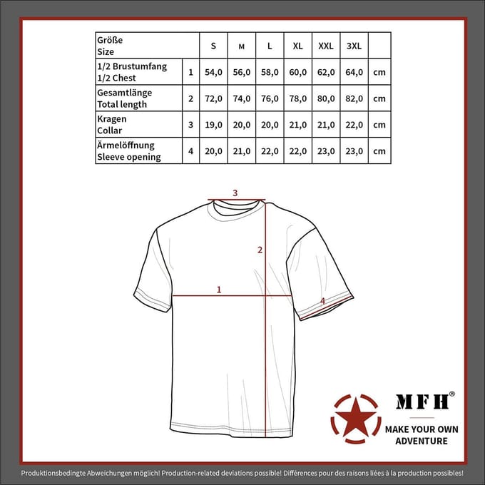 MFH - US T-Shirt - korte mouw - Operation camo - 170 g/m² - MAAT 5XL