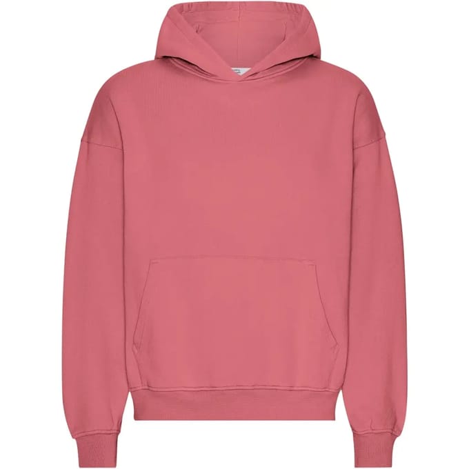 Oversized sweatshirt met capuchon Colorful Standard Organic Raspberry Pink