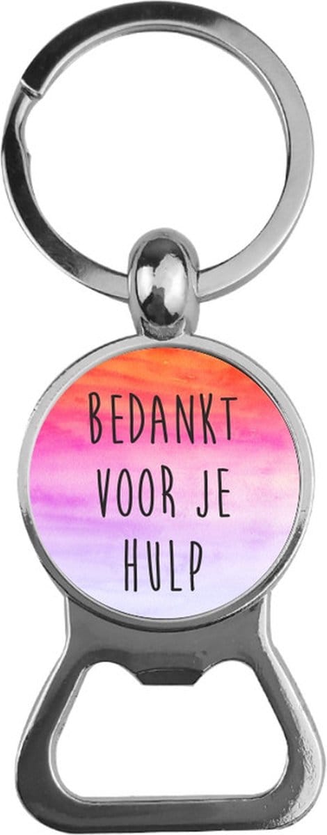Bieropener Glas - Bedankt Voor Je Hulp