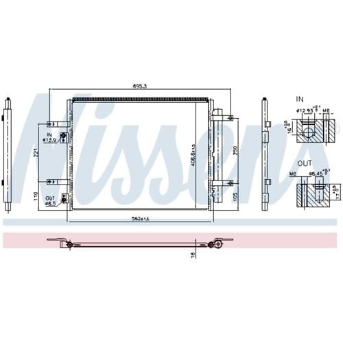 Condensor, airconditioning NISSENS 941004