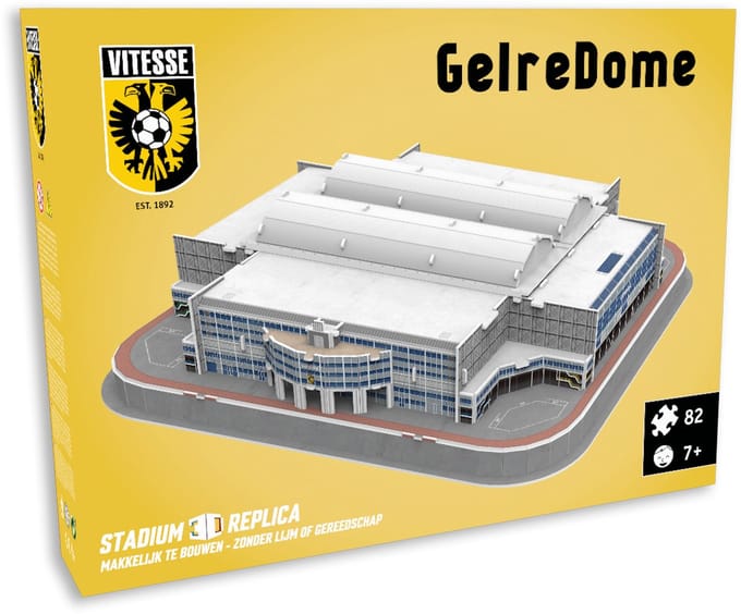 Vitesse 3D Puzzel Stadion Gelredome - 82 stuks - 2 uur bouwtijd