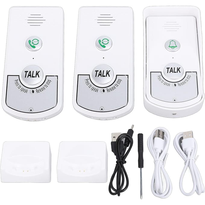 2-weg spraakintercom deurbel huis draadloze deurbel intercom kit binnen buiten interfoonsysteem