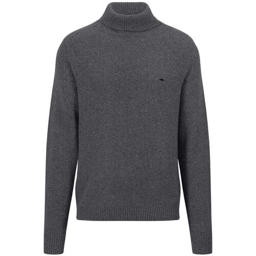 Fynch-Hatton Trui Rollneck Donegal Steel / male