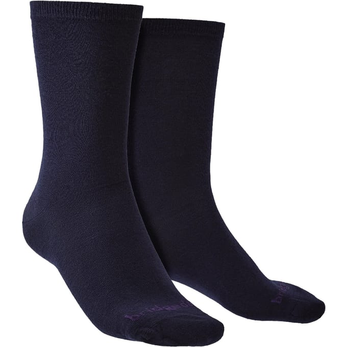 Bridgedale - 2 Pack Liner Basislaag Boot Sokken - Marineblauw