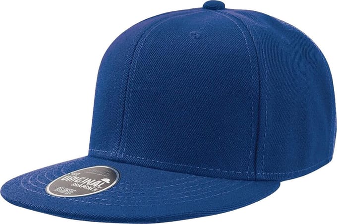 Atlantis Kinderen/Kinderen Flat Visor 6 Panel Snap Back Cap (Koninklijk)