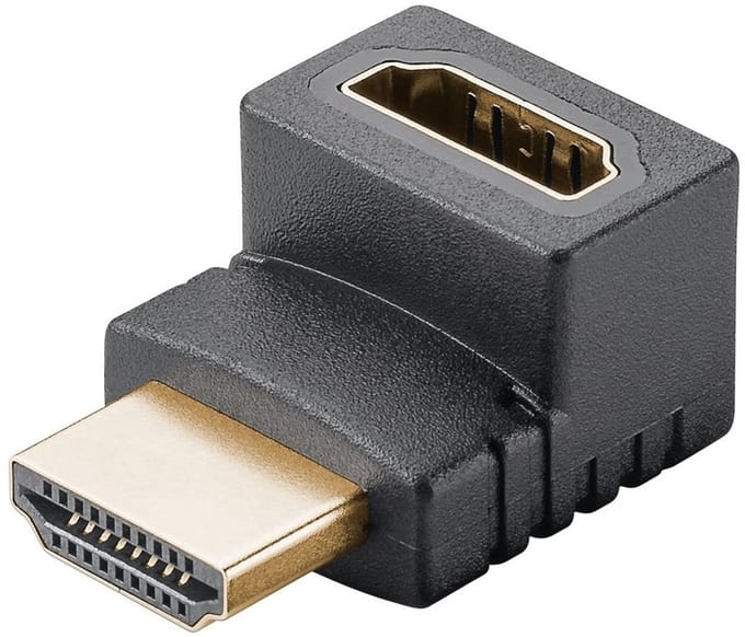 HDMI 2.1 Adapter - Haaks naar boven - 8K 60Hz - Zwart