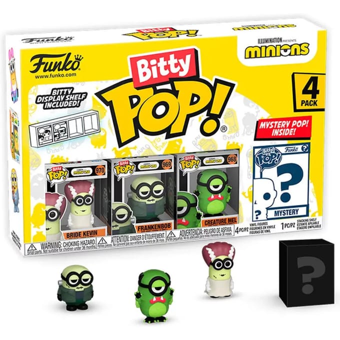Figurine bitty pop minions serie 2 Funko Blister 4 (x4)