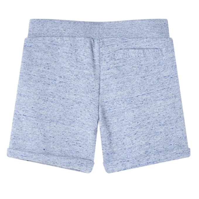 vidaXL Kindershorts met trekkoord 128 gemêleerd blauw