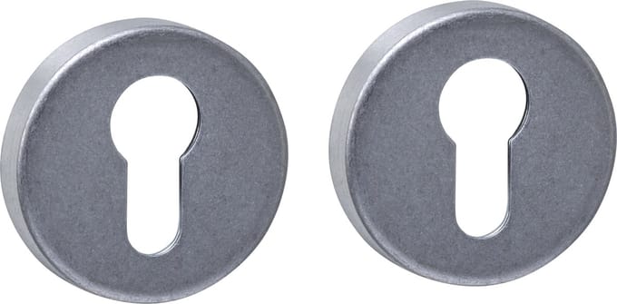 Intersteel Cilinderrozetten verdekt ø53x9mm rvs getrommeld