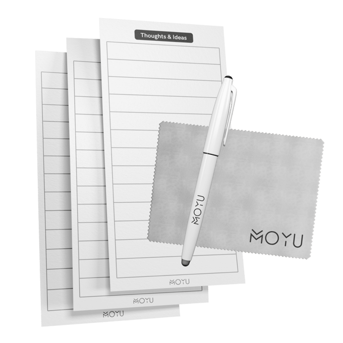 Ideas List x3 - Pen + Cloth