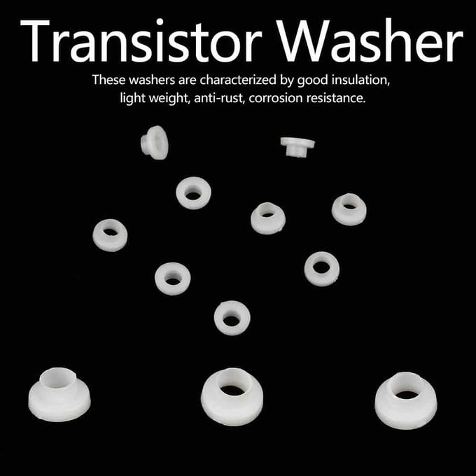 100 stuks Transistor Onderlegring Geïsoleerde Plastic Afstandshouder Bus Onderlegringen (TW6)