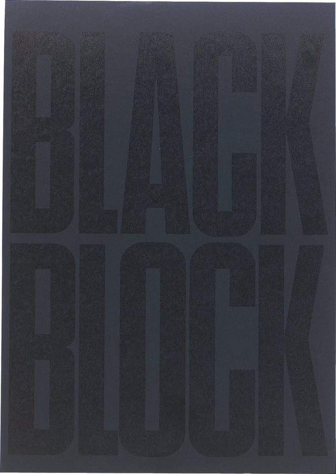 Exacompta 5x Black Block 29,7x21cm - papier geruit 5x5 - 70 bladen. - Zwart - 5700E