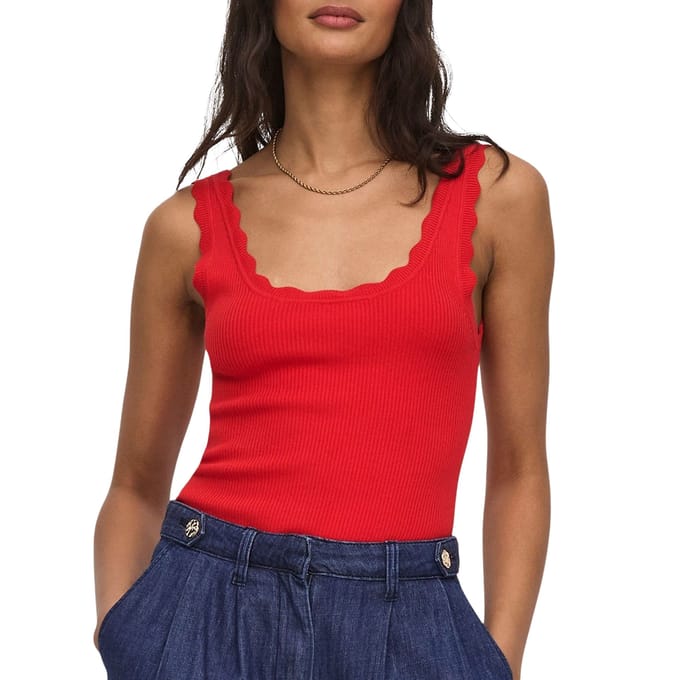 JDY Nanna Scallop Edge Top Dames - Maat XXL