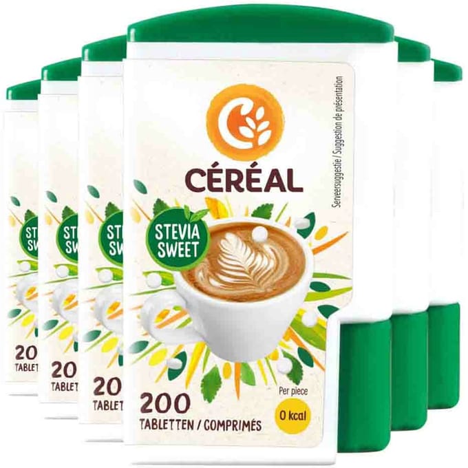 Céréal Stevia Sweet - 6 x 200 tabletten - Voordeelverpakking