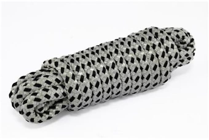 Hollex zwart wit polyester 16-strengs Landvast Ø14mm 10 meter