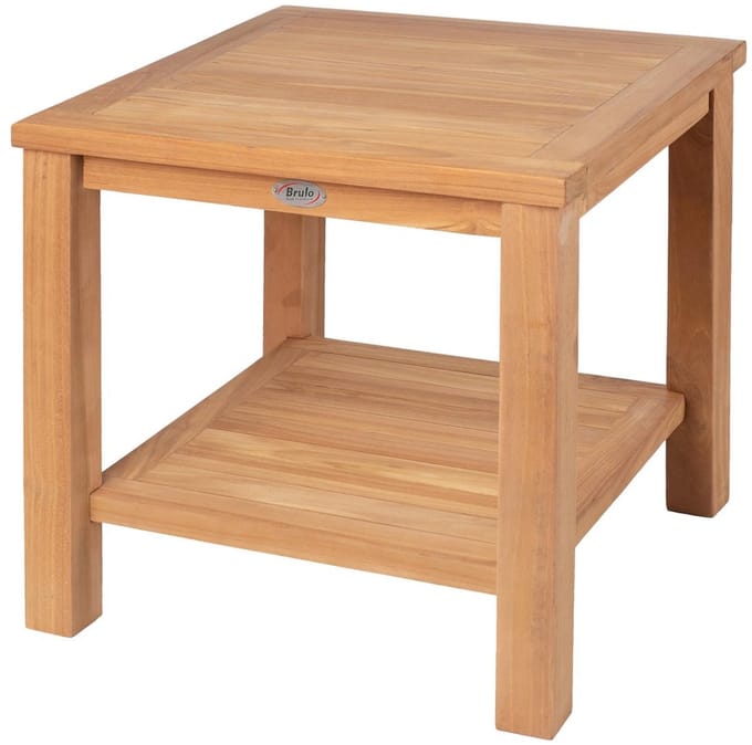 Brulo - Teak -lounge - Tuintafel - 70 x 70 cm - bijzettafel - tuin_ - tafel