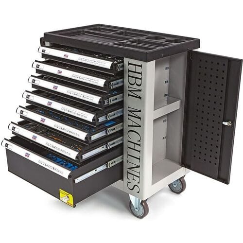 HBM 262-delige PREMIUM gereedschapswagen met deur