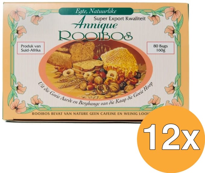 12x Annique Rooibosthee (80 stuks)
