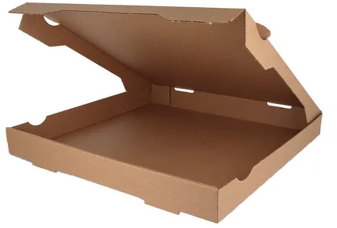 Pizzadozen 32x32x4.2 cm Kraft Bio (100 stuks)