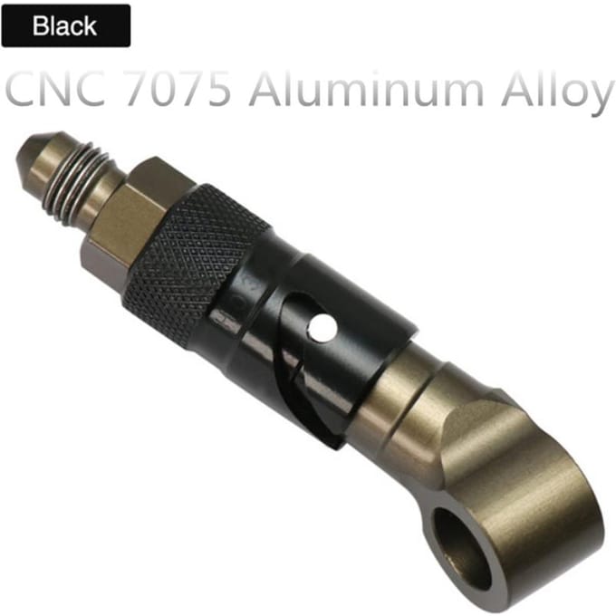 Motorfiets AN3 Remklauw Snelontgrendeling Remleiding Connector Adapter Aluminium black