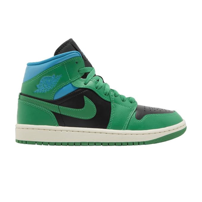 Dames Air Jordan 1 Mid 'Lucky Green Aquatone' 43 blue