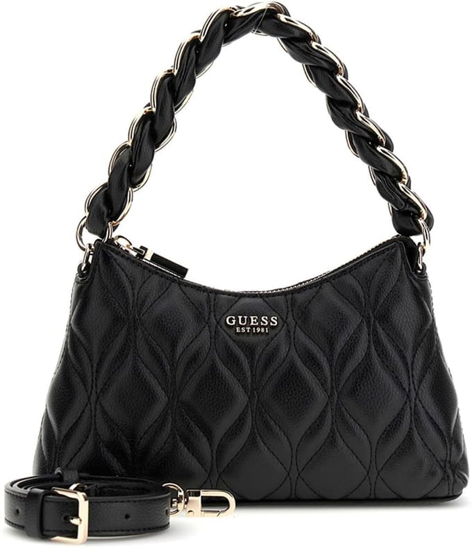 Guess Maxine Kleine Schoudertas Dames - Imitatieleer - Zwart