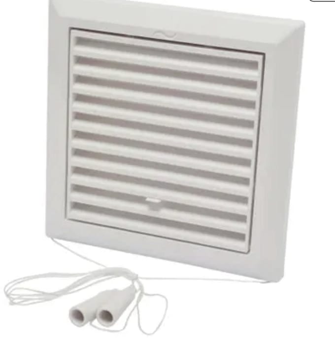 Sencys schuifrooster 20x20cm kunststof wit